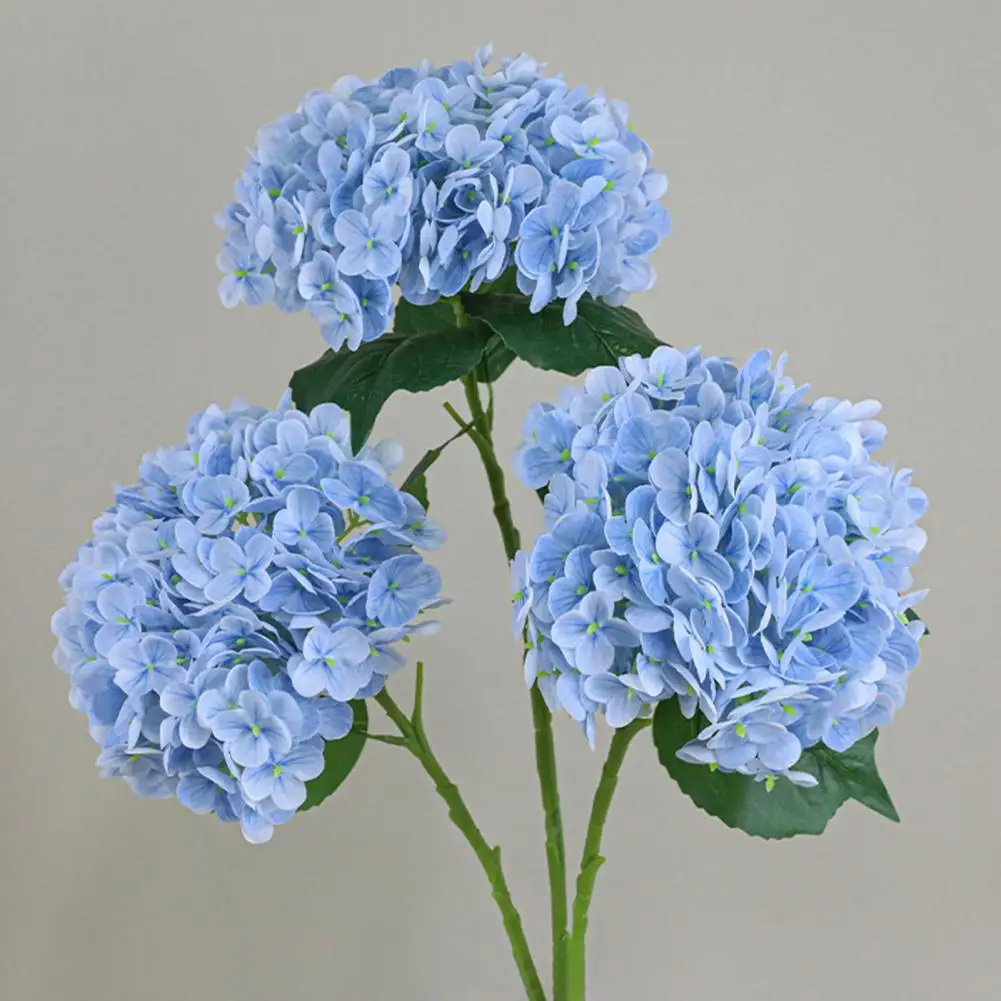 Real Touch Photography Props Flower Arrangement Large Artificial Hydrangeas Silk Flower Faux Hydrangea Home Decor