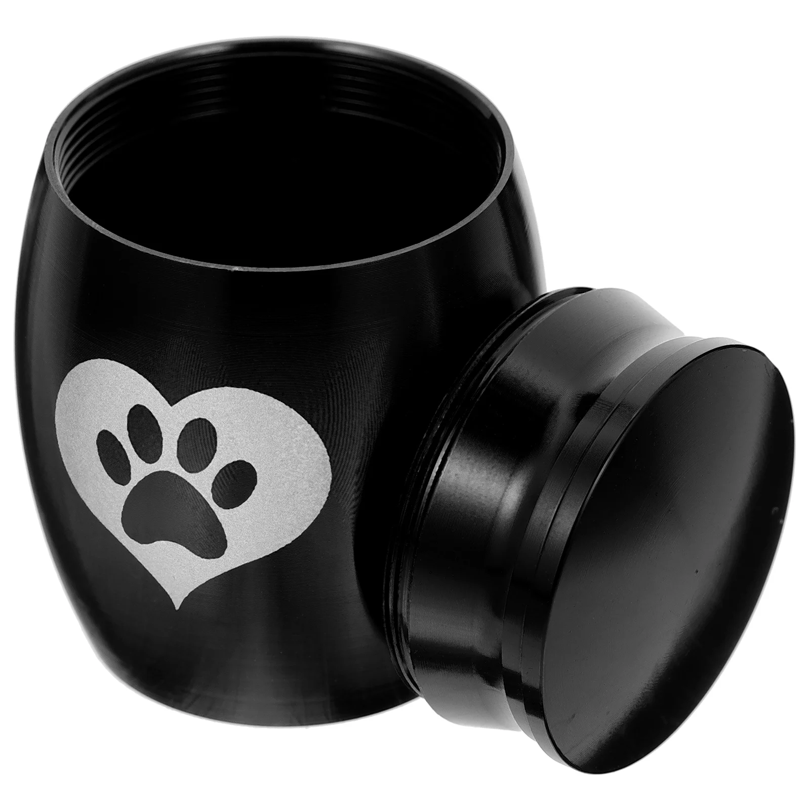 Urna para mascotas de acero inoxidable, soporte ligero para cenizas con estampado, decoración conmemorativa, dormitorio, estudio, chimenea, accesorio para mascotas, perro y gato