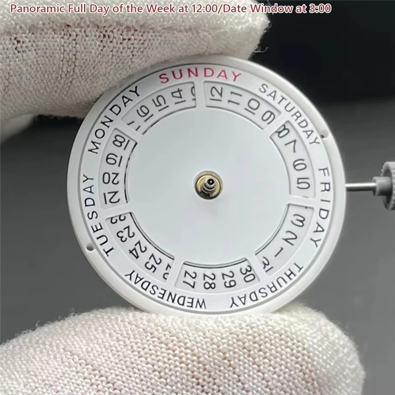 

【A87T】Day Date Watch Mechanism For Miyota 8285 Automatic Mechanical Movement Showing Week At 12:00/Date At 3:00 O' Clock 21 Jewe