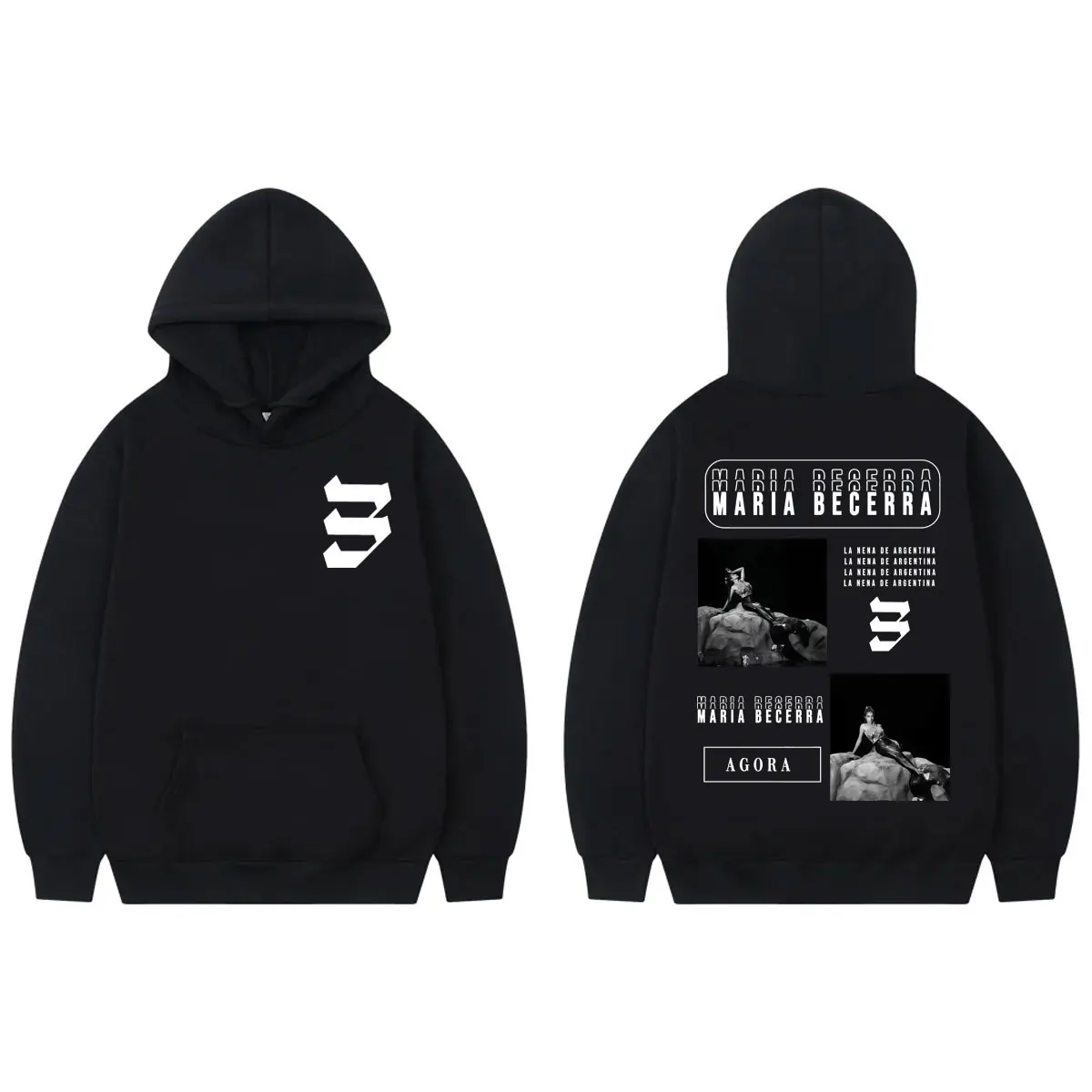 

Maria Becerra Album Graphic Hoodies Men Women Vintage Fashion Long Sleeve Sweatshirts High Quality Fleece Oversized Pullovers