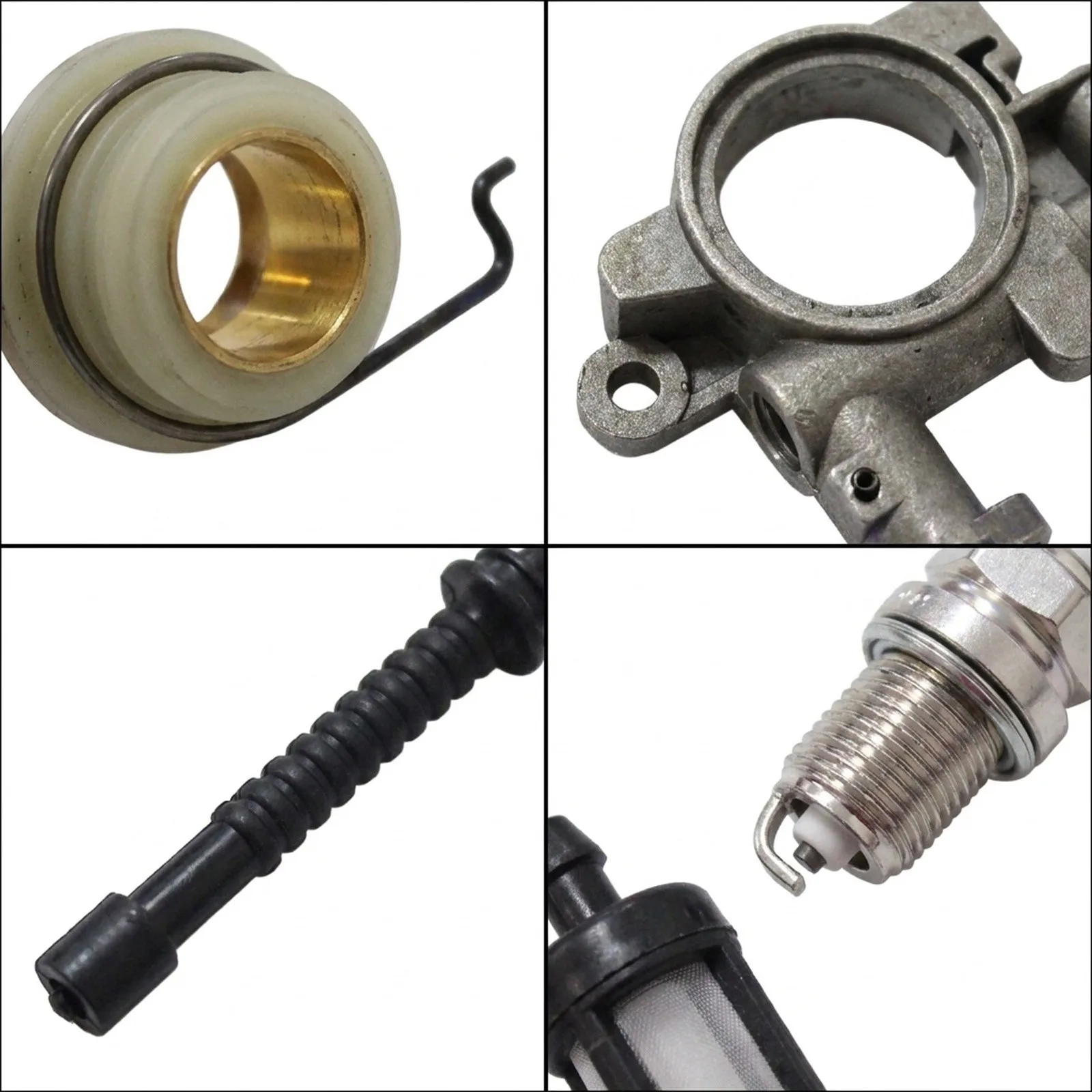 & Fuel Line MS390 Set for chainsaw & for Worm Gear Spring Oil Pump Kit Spark for 1127 640 3200 1127 640 3204 &
