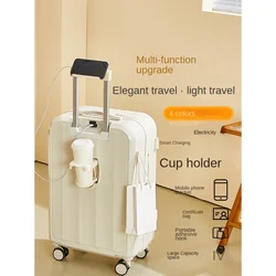 Valise à roulettes de voyage multifonctionnelle pour hommes et femmes, barre de traction, boîte à code antisismique, embarquement, bagage, nouveau