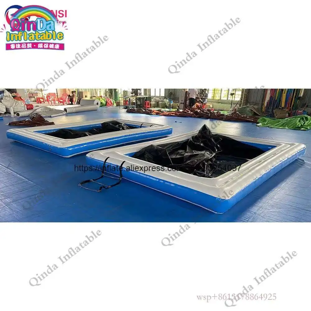 Shipping Free Commercial Customized Yacht Pools PVC Inflatable Sea Pool With Net