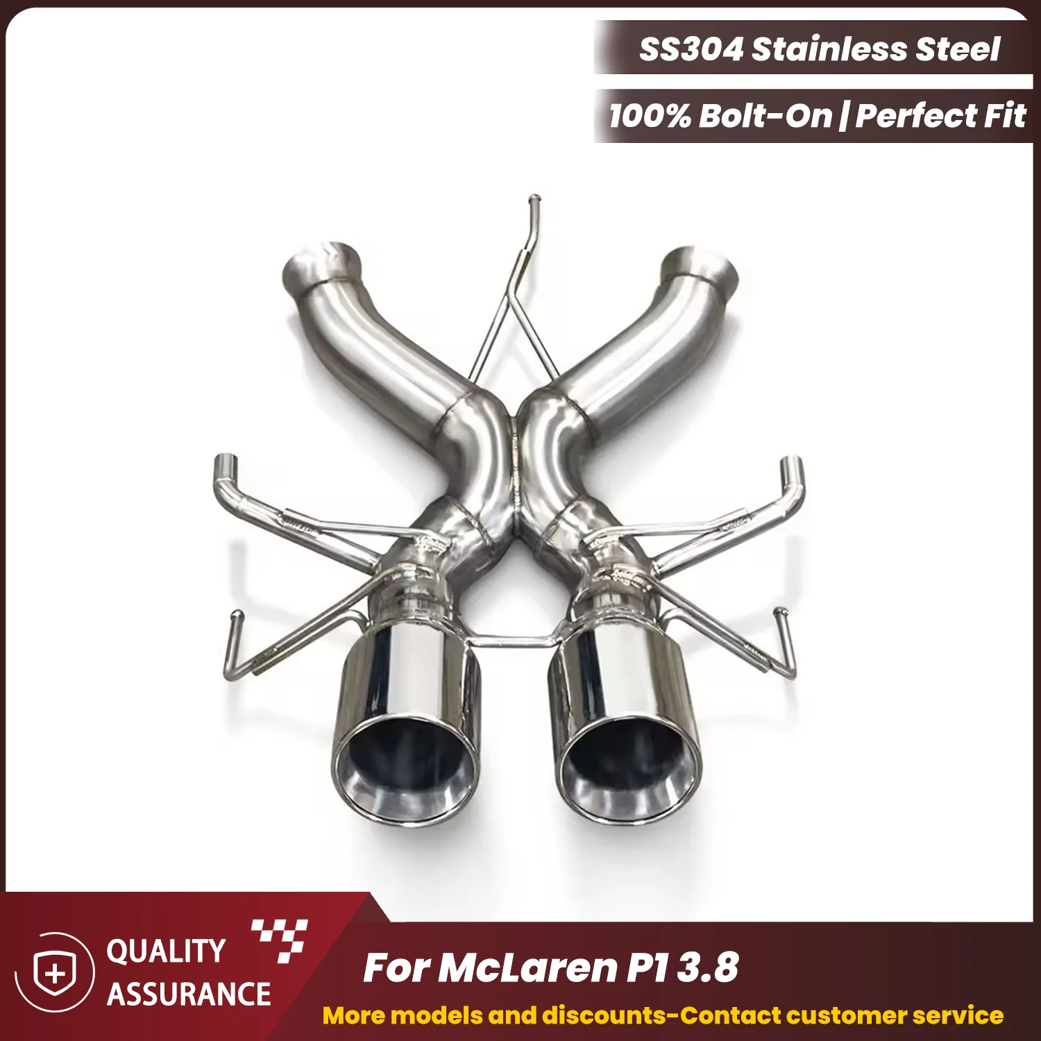 

ECCF Valvetronic Catback Exhaust For McLaren P1 3.8 Supercar Exhaust Sound Performance Upgrade Easy Installation