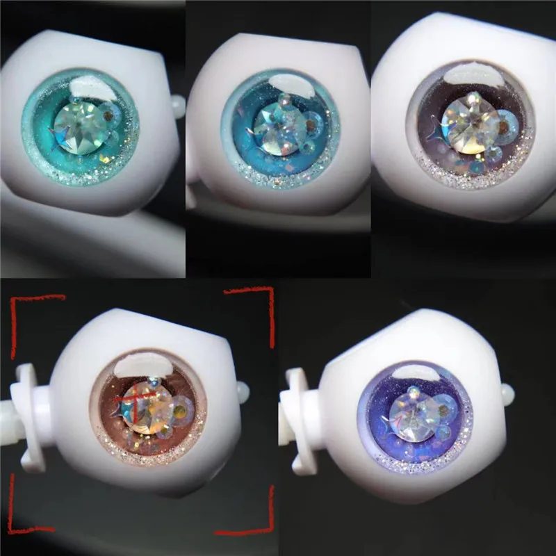 BJD doll eyes suitable for Blythe size eye sequins with drill sparkling pupil glue eye accessories