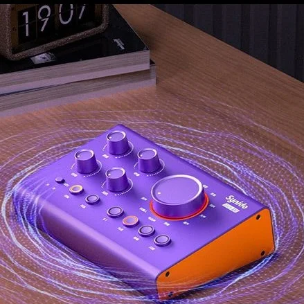 Synido Professional External Sound Card For Live Streaming Phone/Computer Dedicated Microphone K Song K Song Singing Recording