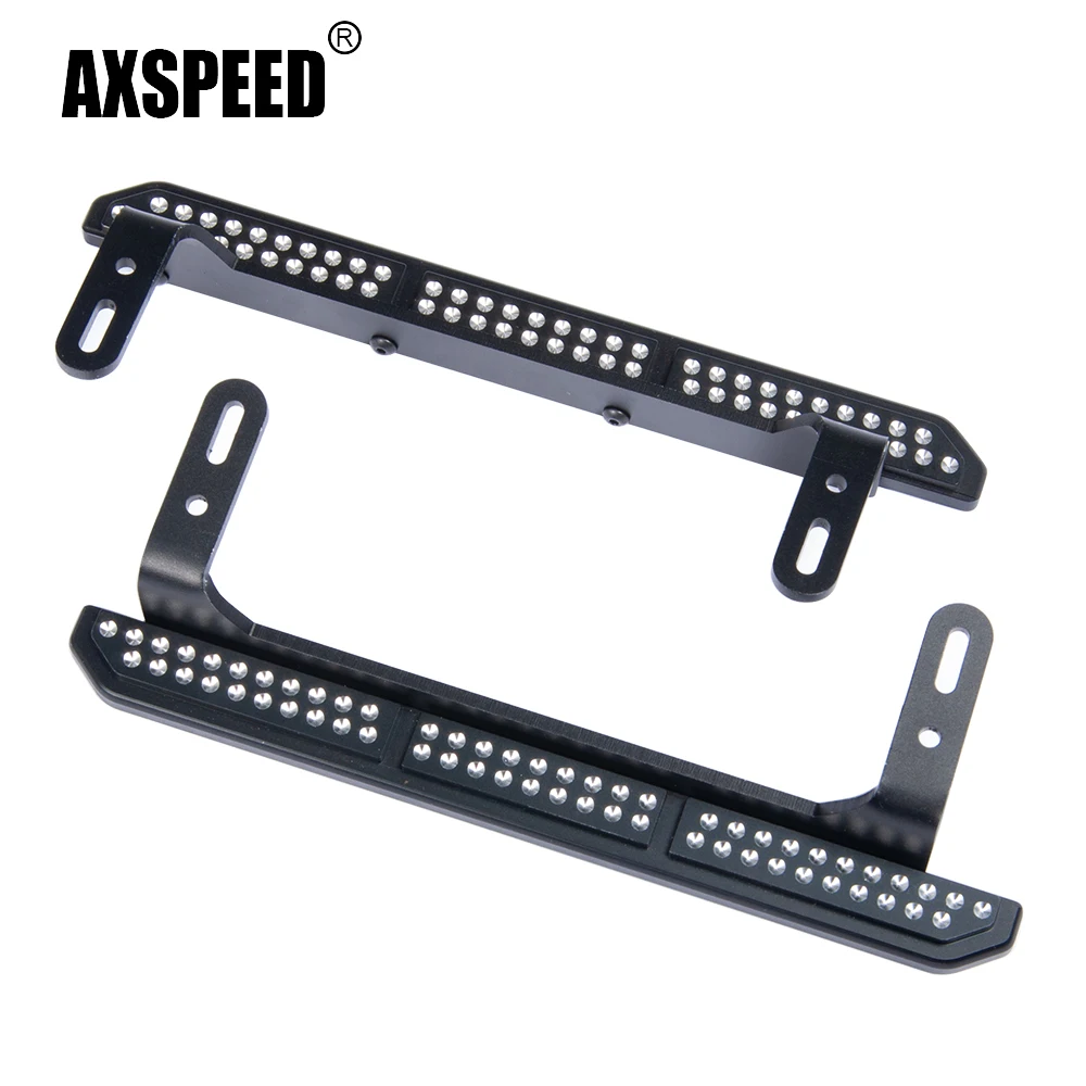 AXSPEED Aluminum Alloy Side Cleat Pedal Board Skid Plate Footplate for TRX-4 1/10 RC Crawler Car Upgrade Parts