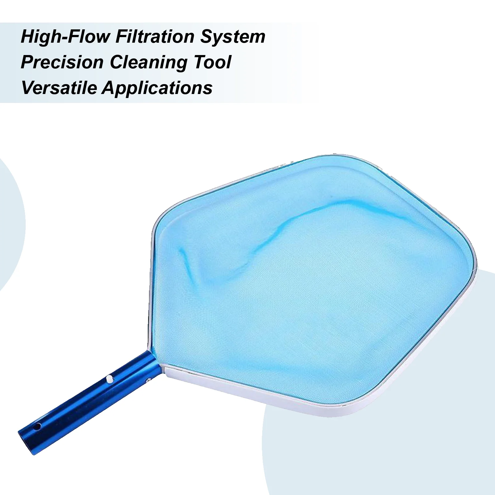 

Pool Skimmer Net Fine Mesh Pool Cleaning Net Hot Tubs Supplies for Camping Deck Patio Summer Outdoor Garden Winter Home