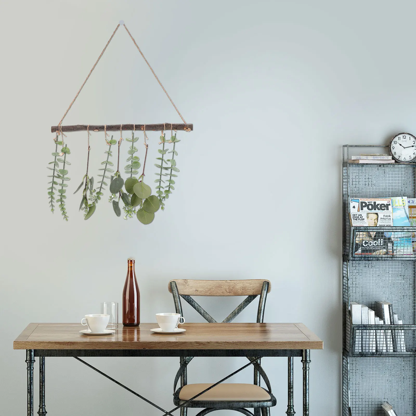

1Pcs Realistic Artificial Eucalyptus Leaf Pendant Green Simulation Hanging Decor for Home Wall Garden Room Scene Decoration