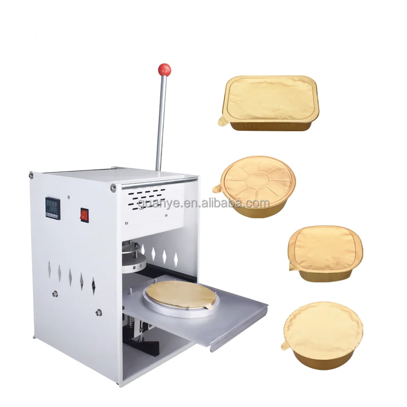

Manual heat sealer packaging machine cup sealing machine for pre-cut lid