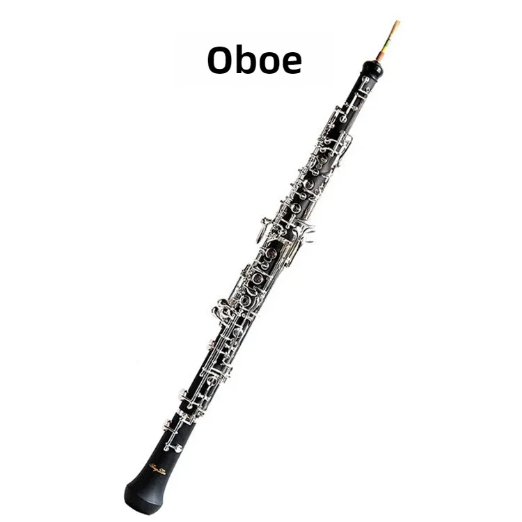 Oboe C key semi-automatic entry type, bakelite body, silver-plated buttons, oboe instrument