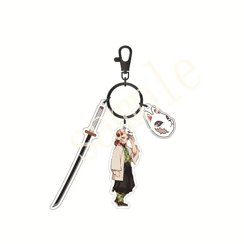 Anime Demon Slayer Animation Acryl Schlüsselanhänger Tanjiro Kamado Nezuko Kamado Schulranzen-Anhänger Cartoon-Charakter-Design Kindergeschenk – Detail 12