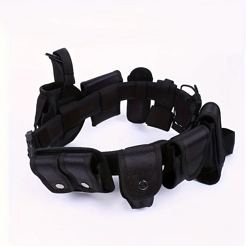 

Tactical Military Security Belts Polices Guard Outdoor Multifunctional Utility Kit Modular Duty Belt with Holster Pouch Set