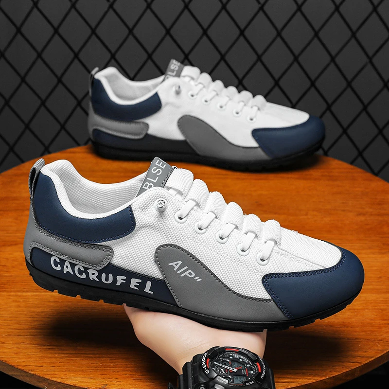 

Новые мужские повседневные туфли из тонкой ткани с верхом Baotou, модные универсальные туфли на плоской подошве с подкладкой, удобные туфли для вождения