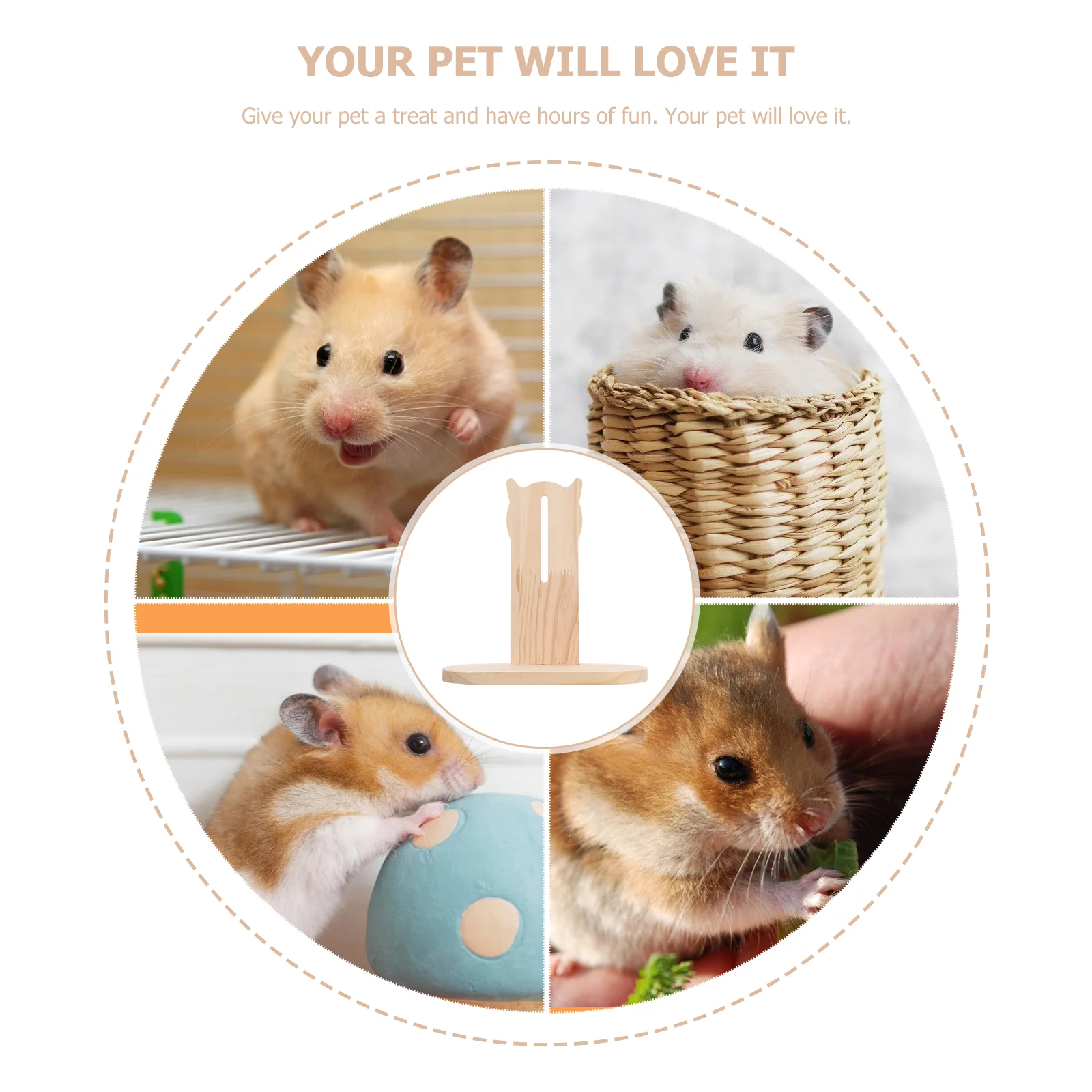 Toy Hamster Running Wheel Storage Holder Rotating Stand Stable Base Mute Design