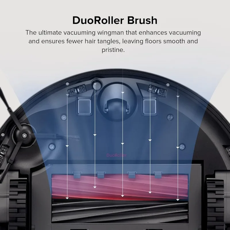 roborock S8 Robot Vacuum and Mop Cleaner, DuoRoller Brush, 6000Pa Suction, ReactiveAI 2.0 Obstacle Avoidance, Sonic Mopping