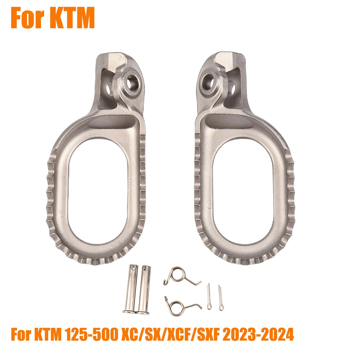 

For KTM 125-500 XC SX XCF SXF EXC EXCF XCW 2023-2024 New Motorcycles Stainless Steel Move back 3MM Foot Pegs FootRest Footpegs