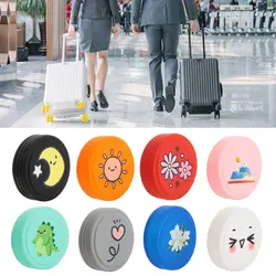 8Pcs Wheels Cover For Most Luggage Reduce Noise Luggage Wheels Protector Rings Silicone Luggage Accessories For Travel Luggage