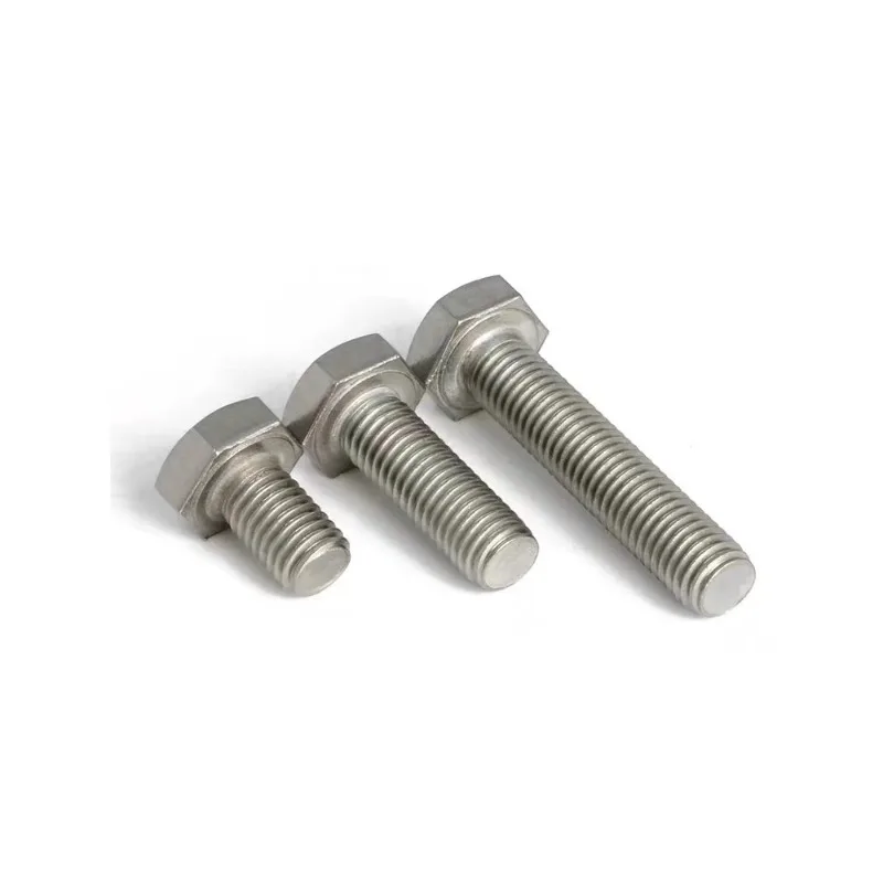 304 Stainless Steel Hex Head Bolts Full Thread, DIN933 External Hex Screws - Choose Size M12/M14/M16/M18