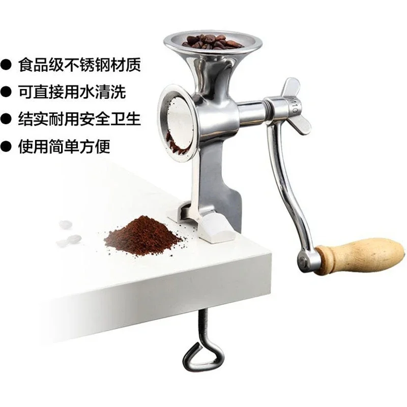 Limited Offer NEW 304 Stainless Steel Manual Coffee Bean Grinder Hand Grinder Seasoning Grinder