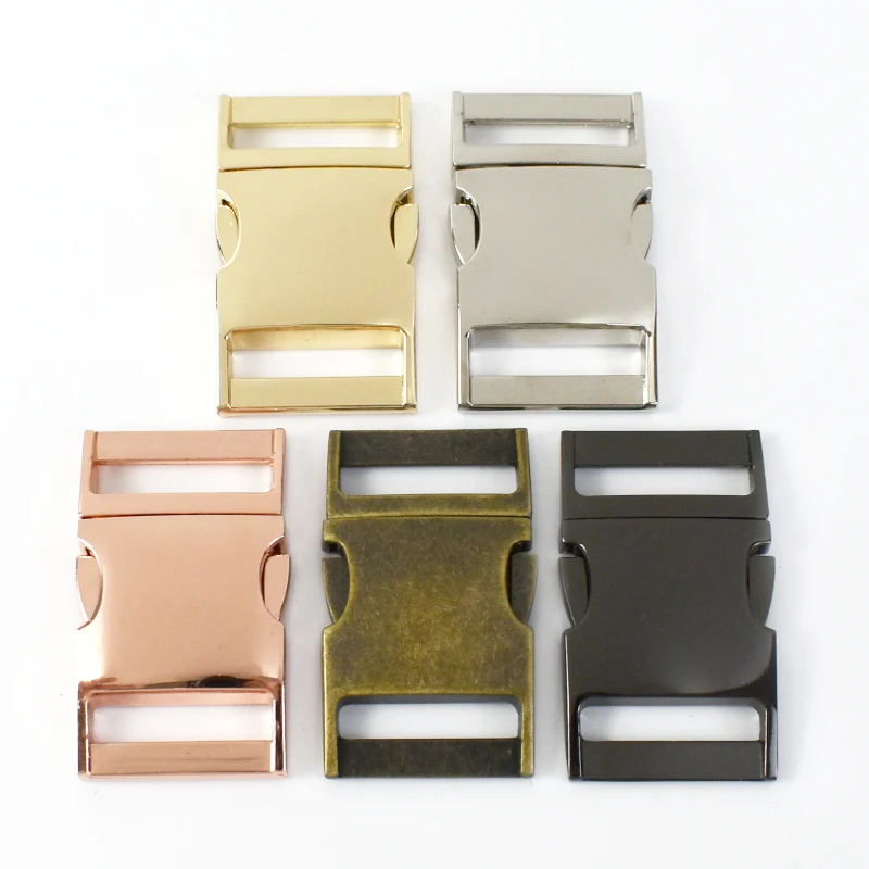 

2/5Pcs Meetee 10-38mm Metal Quick Side Release Buckle Backpack Strap Adjust Clip Clasp Bracelet Clasps Dog Collar Hook Accessory