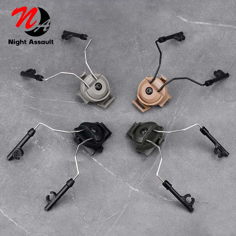 Comtac Tactical Headset Holder FAST Helmet ARC Side Rail Headphone Holders Head Bracket Outdoor Hunting Accessories Military