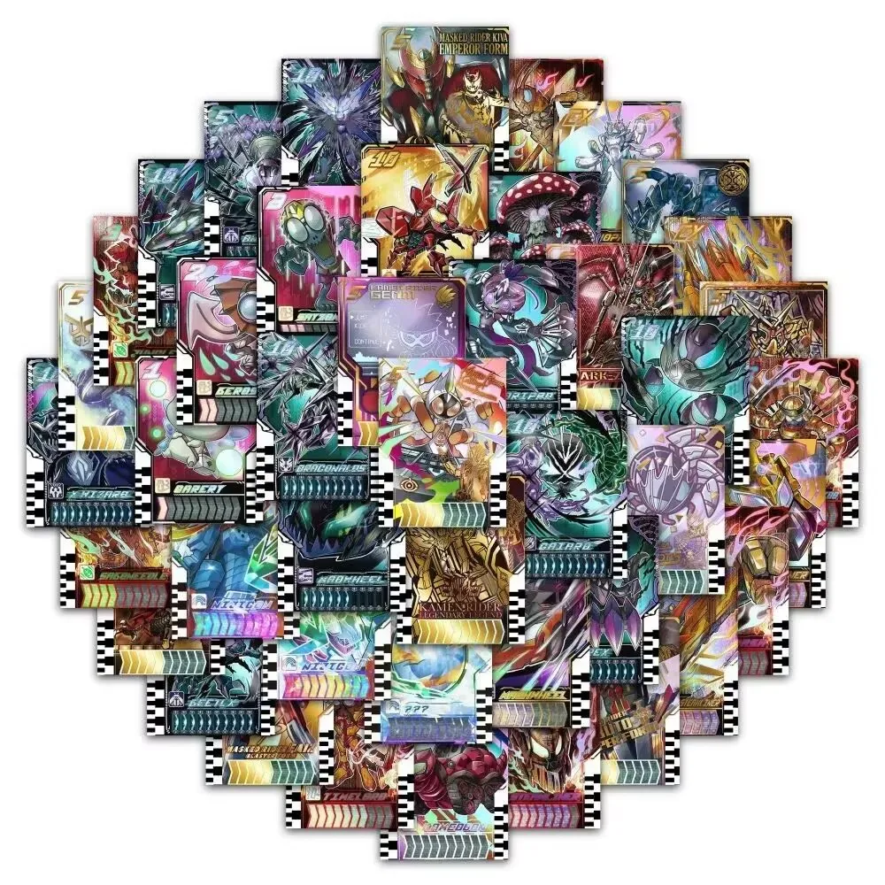 60pcs Bandai Kamen Rider Gotchard Series Self-made Adhesive Card Can Be Linked To Dx Transform Waist Belt Driver Collection Card