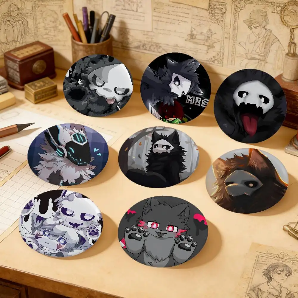 C-Changed Furry Game Exquisite Tinplate Brooches Sleek Badge Lapel Pins For Bag Accessories Practical Souvenir Gifts