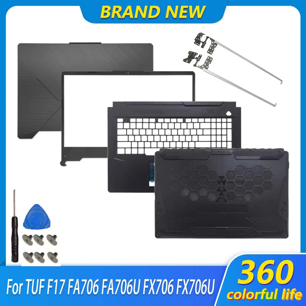 Laptop Case For TUF F17 FA706 FA706U FX706 FX706U FX706HE HM LCD Back Cover Front Bezel Palmrest Top Lower Bottom Cover 17.3