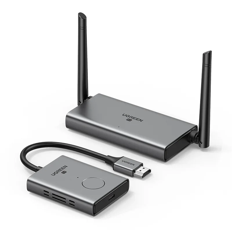 UGREEN Wireless HD-MI Extender Video Transmitter & Receiver Kit 5G 50M Transmits Display Dongle for TV PC PS5/4 Monitor