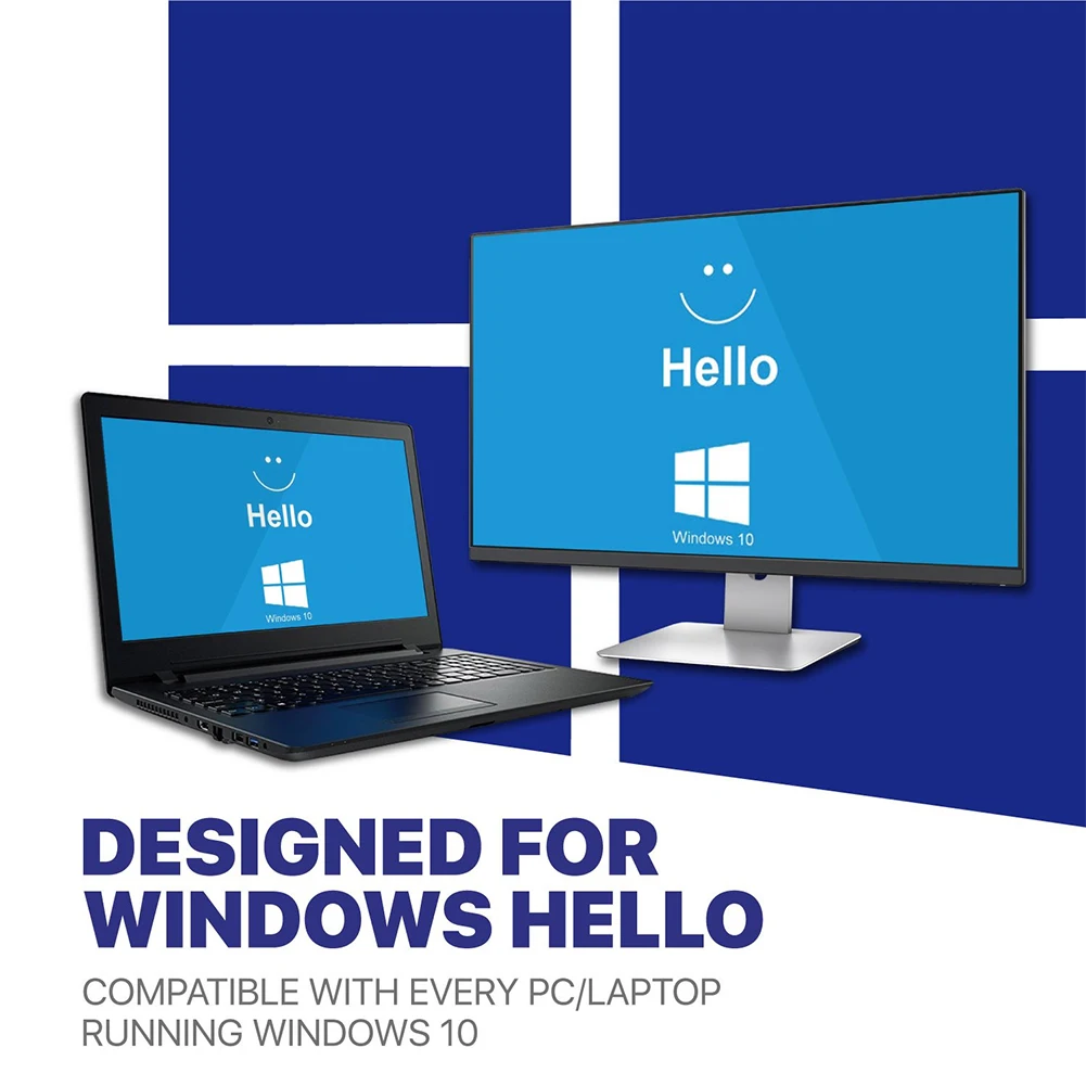 Lettore di chiavi per impronte digitali USB 2/1 pezzi Chiave di sicurezza FIDO U2F 360 °   Tocca la chiave di sicurezza di corrispondenza rapida antispruzzo di Windows Hello