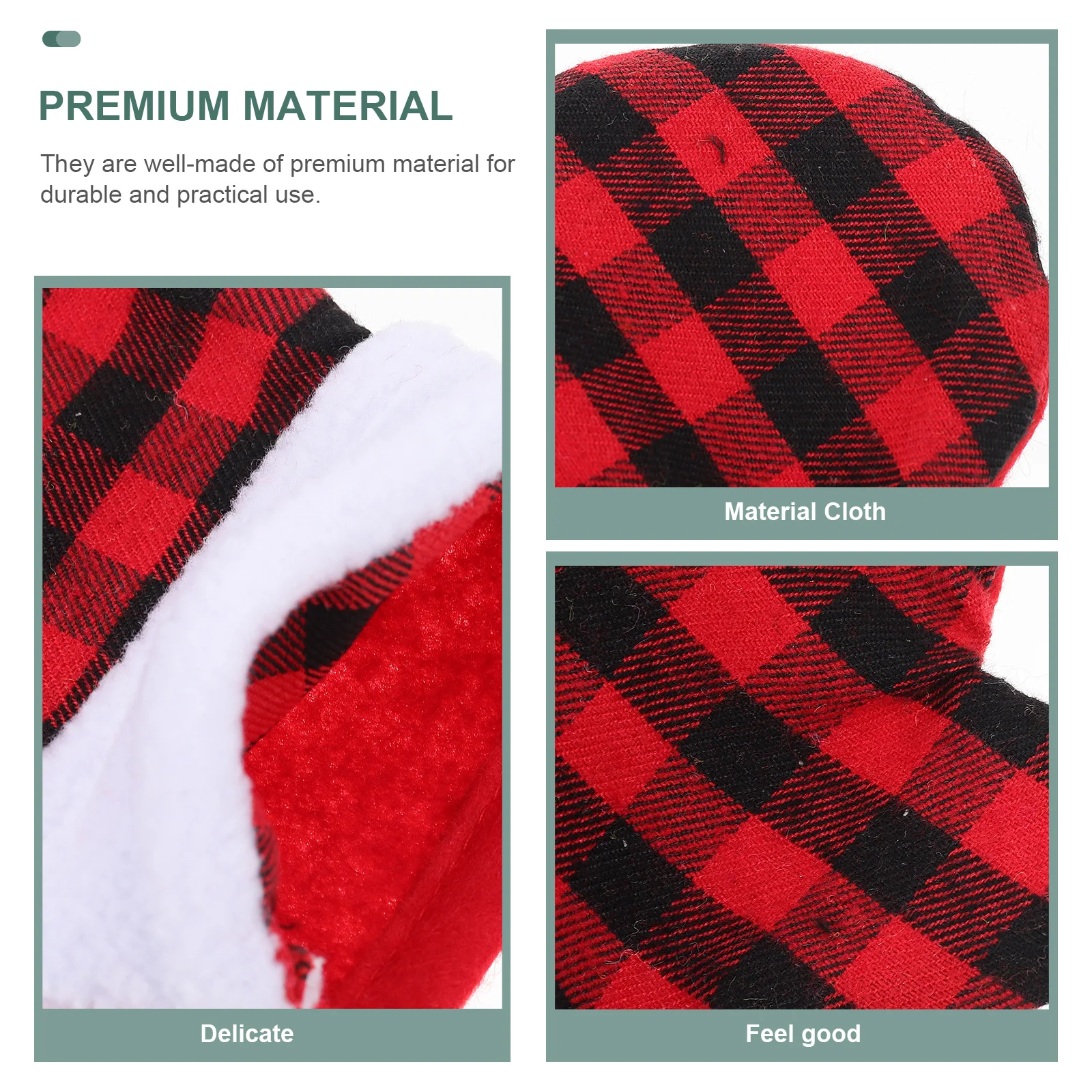 4pcs Cutter Fork Bag Glove Shape Washable Cutlery Storage Pouch Reusable Tableware Cover For Dinner Party Christmas Silverware