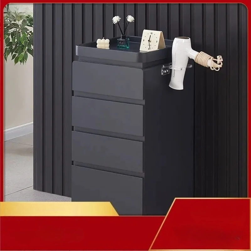 New Simple Hair Salon Tool Cabinet Hair Salon Tool Cabinet Barber Shop Trolley Stainless Steel Anti-Lock Cabinet
