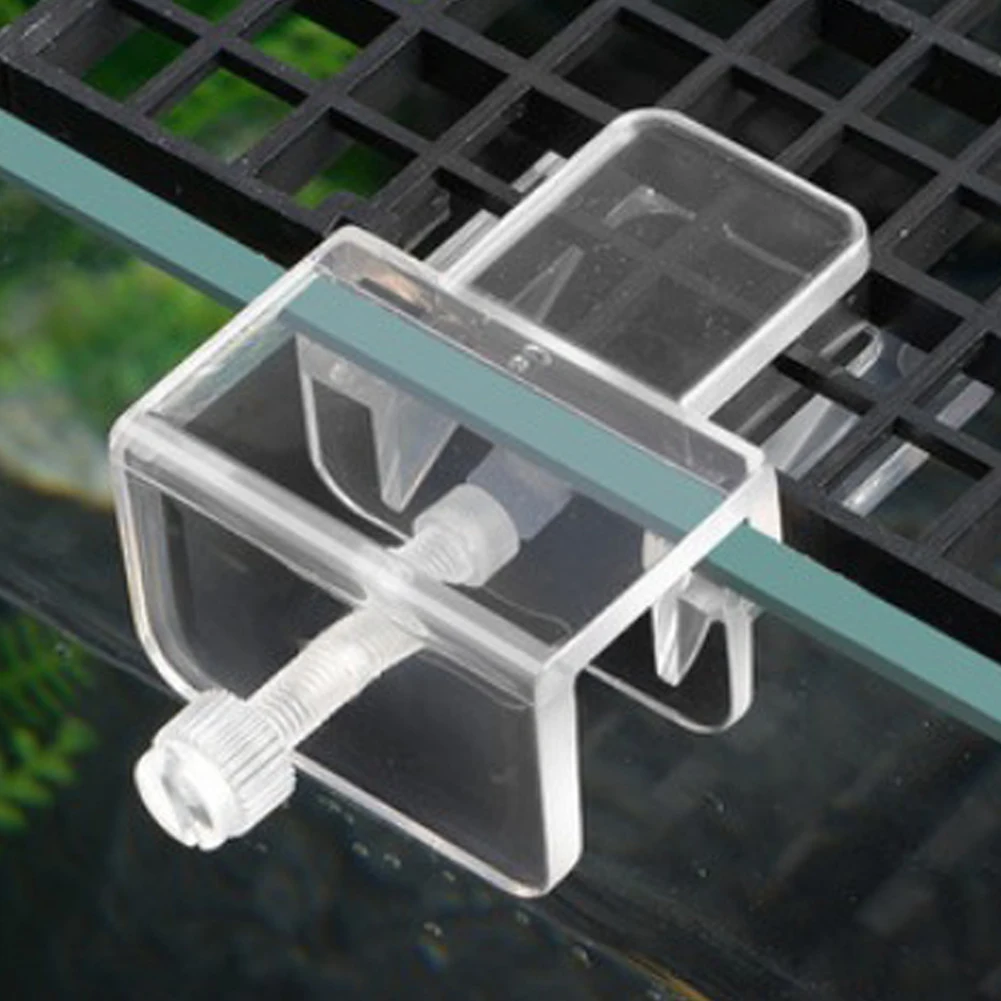 

6 PCS Aquarium Glass Cover Clip Transparent Support Holder Adjustable Suction Cup Holders Lid Clips Clamps For Pet Fish Tank