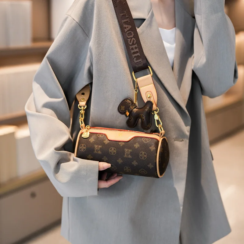 حقيبة وسادة مطبوعة لعام 2025، محفظة كتف كلاسيكية للنساء، حقيبة كروس ريترو، حقيبة عصرية ليلاً ونهارًا، حقيبة حبال أنيقة #3