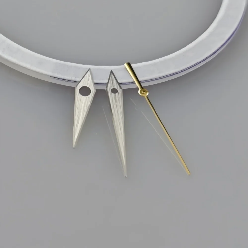 NH35 pointer 5-sided polished watch pointer GS pointer slot modification NH36/NH34/NH38 mechanical watch accessory size 13mm