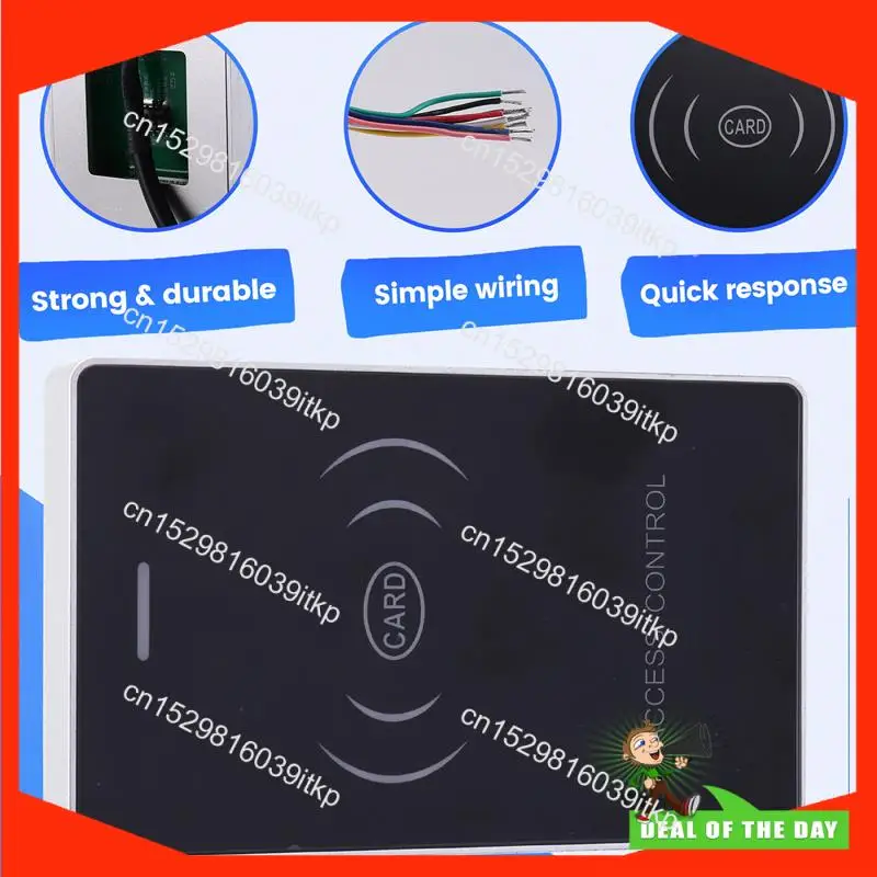 BAAY RFID 도어 액세스 제어 시스템 9-24V 전원 듀얼 주파수 IC/ID 카드 리더기 (2개 마더 카드 포함) 20000 카드 저장 캡