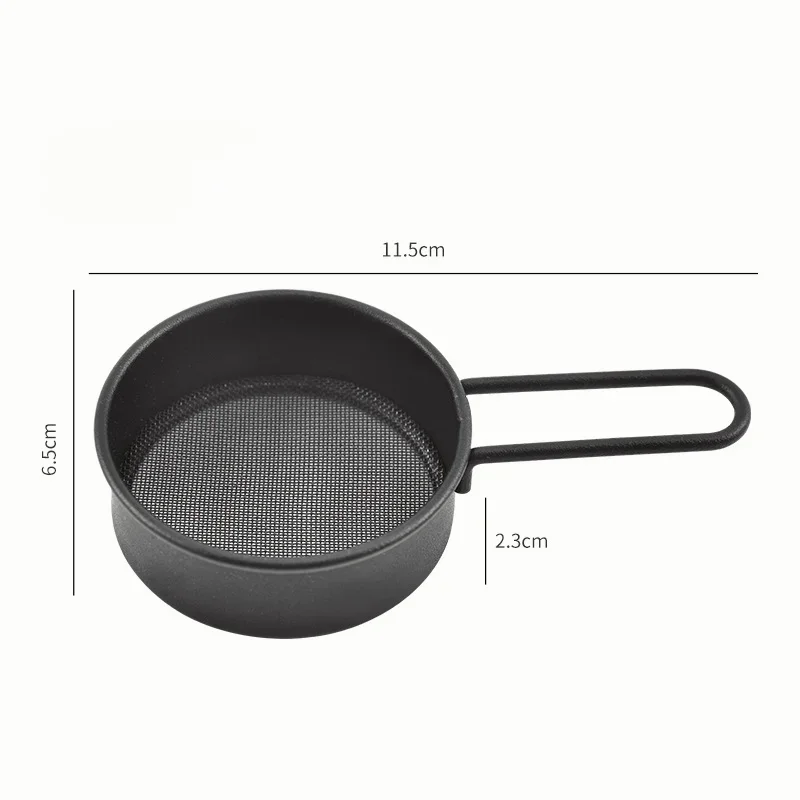 304 stainless steel mini flour sieve handheld baking tool 40 mesh small sieve home kitchen mesh sieve icing sugar  1PC