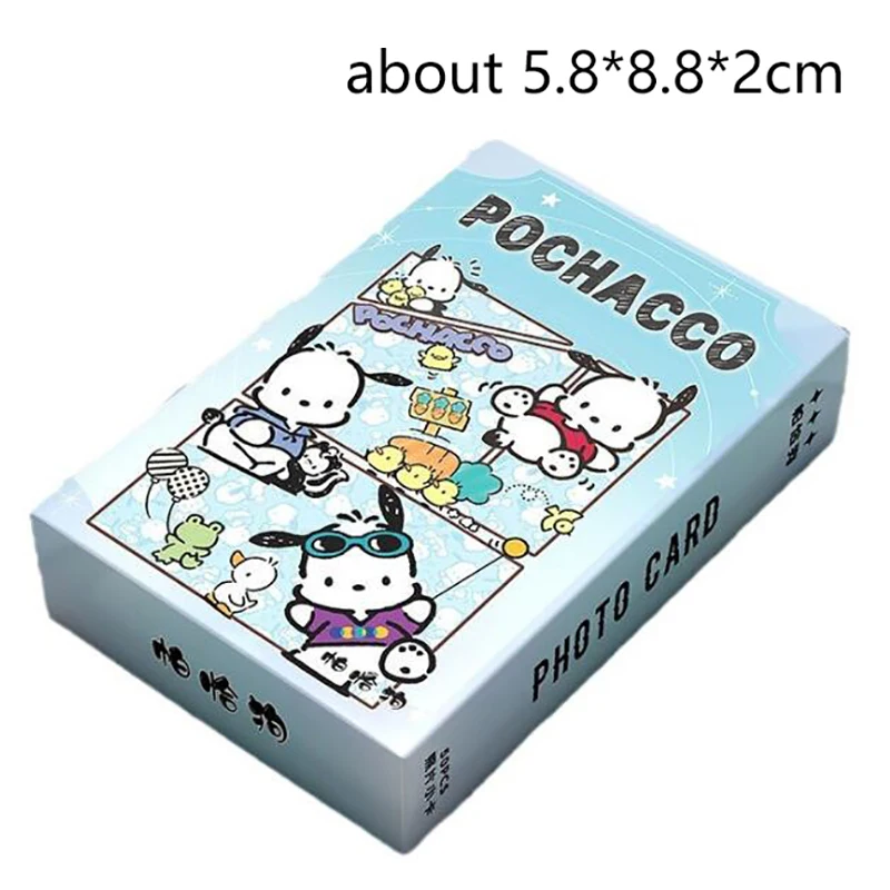 50pcs Cartoon Sanrio Hello Kitty My Melody Kuromi Flash Card Anime Character Card Animation Peripherals Toy Girls Toy Card Gift