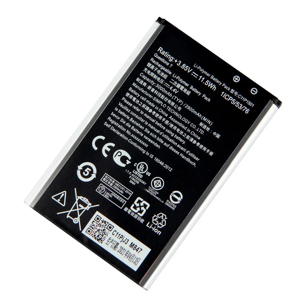Nueva batería de repuesto para teléfono C11P1501 para Asus ZenFone2 Laser selfie ZE550KL ZE601KL Z00LD Z011D ZD551KL Z011D