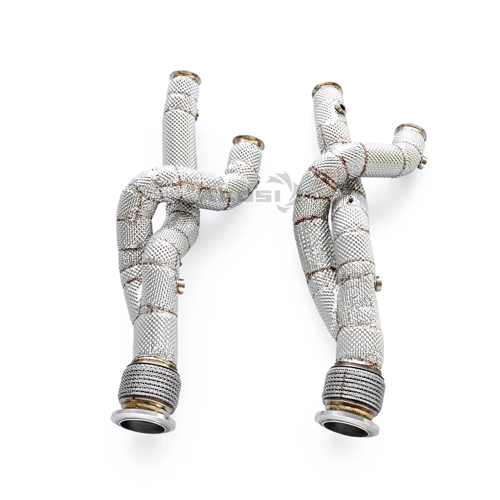 Выхлопная труба для Lamborghini Aventador SVJ LP700 LP740 LP750, прямая выхлопная труба из нержавеющей стали с теплозащитным экраном Выхлопная труба для Lamborghini Aventador SVJ LP700 LP740 LP750, прямая выхлопная труба из нержавеющей стали с теплозащитным экраном