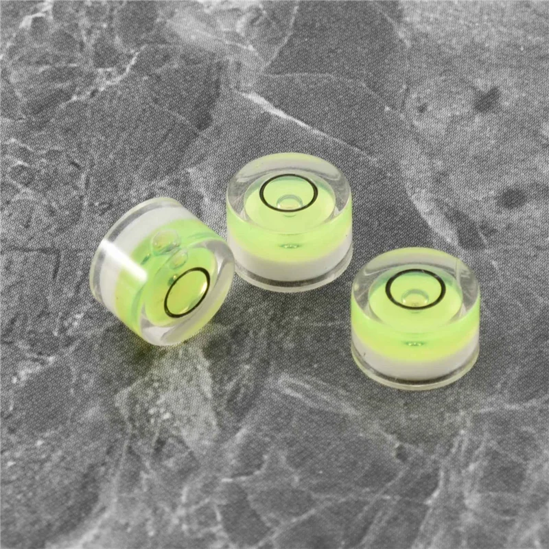 【빠른 배송】 8Pcs 미니 원형 버블 스피릿 레벨 Bullseye 레벨 레벨링 망원경, 삼각대, 10X6mm, Non-A용 경사계