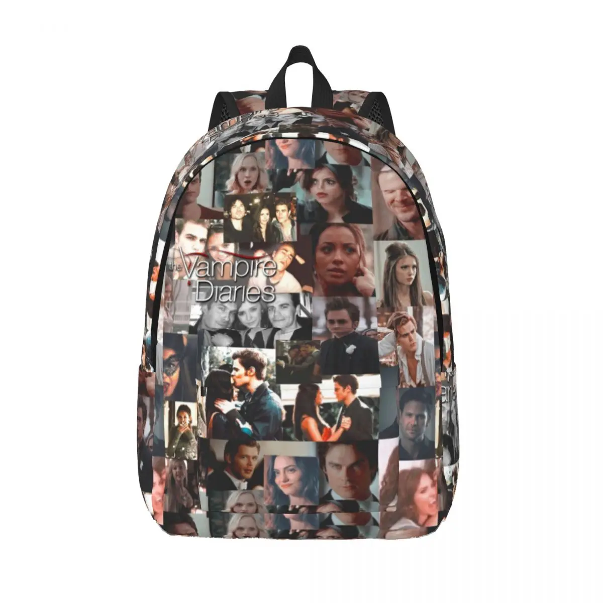 

3D Photo Collage Print Backpack Vampire Diaries Streetwear Backpacks Xmas Gift Girl College School Bags Colorful Rucksack