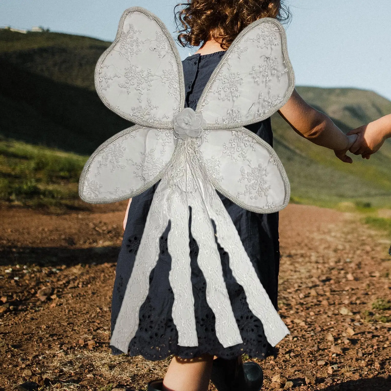 Butterfly Wing Costume for Girl for Festivals Party Supplies Birthday Gift