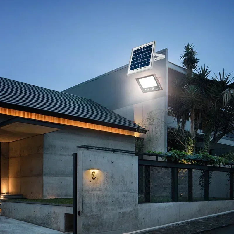 Villa Street Lighting Adjustable Angle Remote Control Light Solar Flood Control Light 50-500W Solar Spotlight Outdoor Waterproof