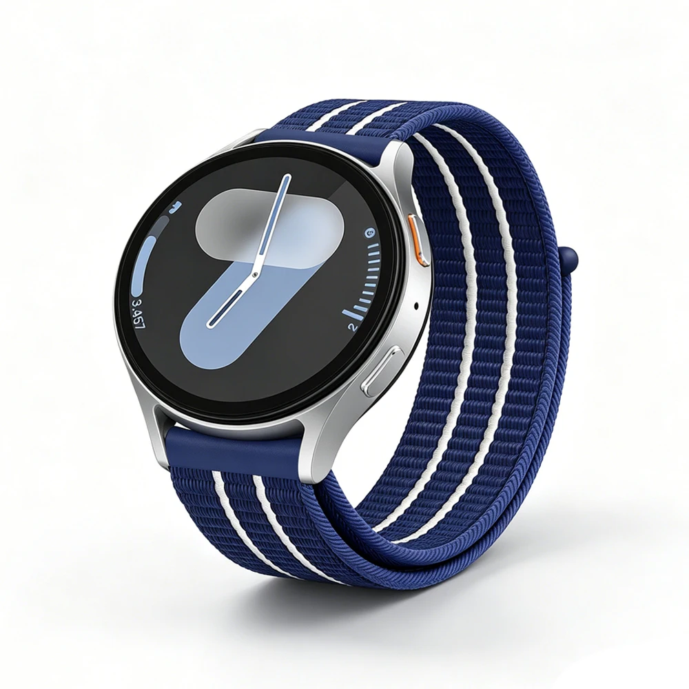 Armband für Samsung Galaxy Watch 4 5 6 7 40mm 44mm Nylon Sport Atmungsaktiv 20MM 22MM Armband Correa HUAWEI Watch GT 4 5 6 Pro Armband