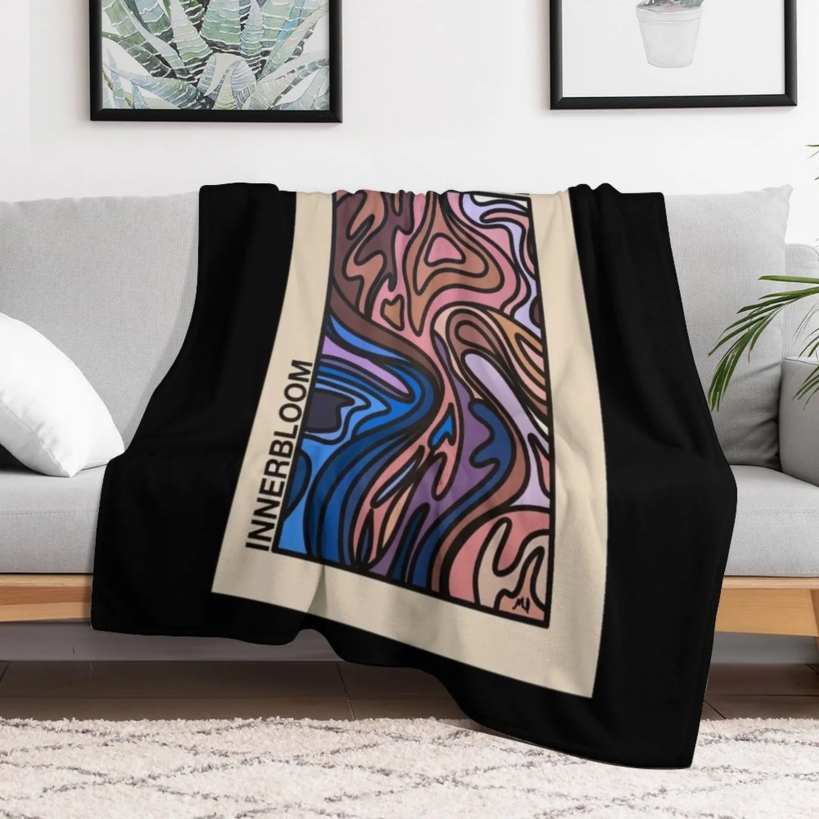 Rufus - Album Innerbloom Poster . classique Throw Blanket Cozy Throw Blanket Birthday Gift for Him Her