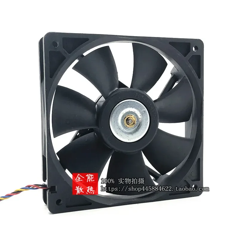 for AFB1212SH 12V 0.80A 12025 12CM Double Ball Bearing PWM Fan High Air Volume Cooling Fan