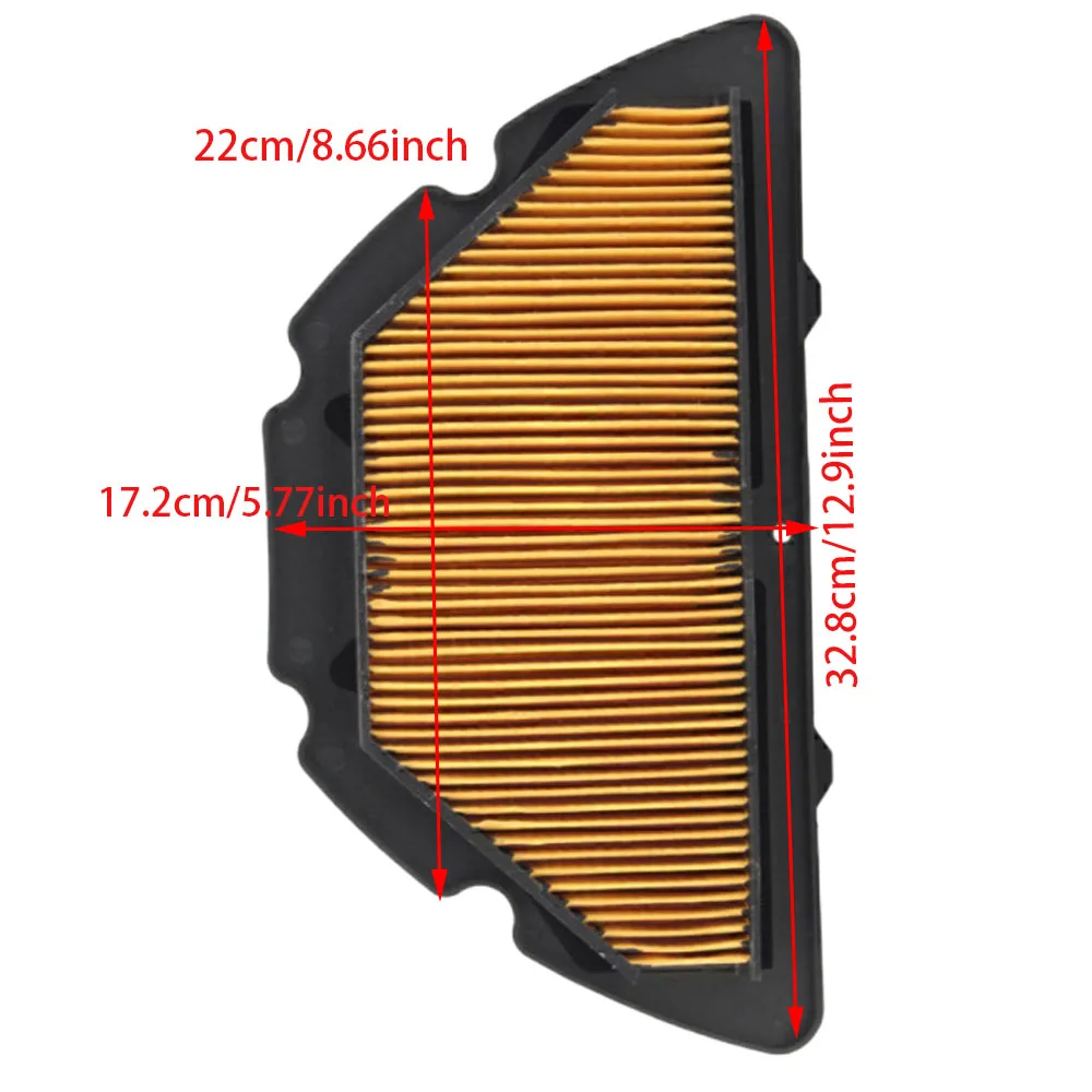 Motorcycle Air Filter Intake Cleaner Element Replacement for Yamaha YZF R1 2004 2005 2006 5VY-14451-00-00