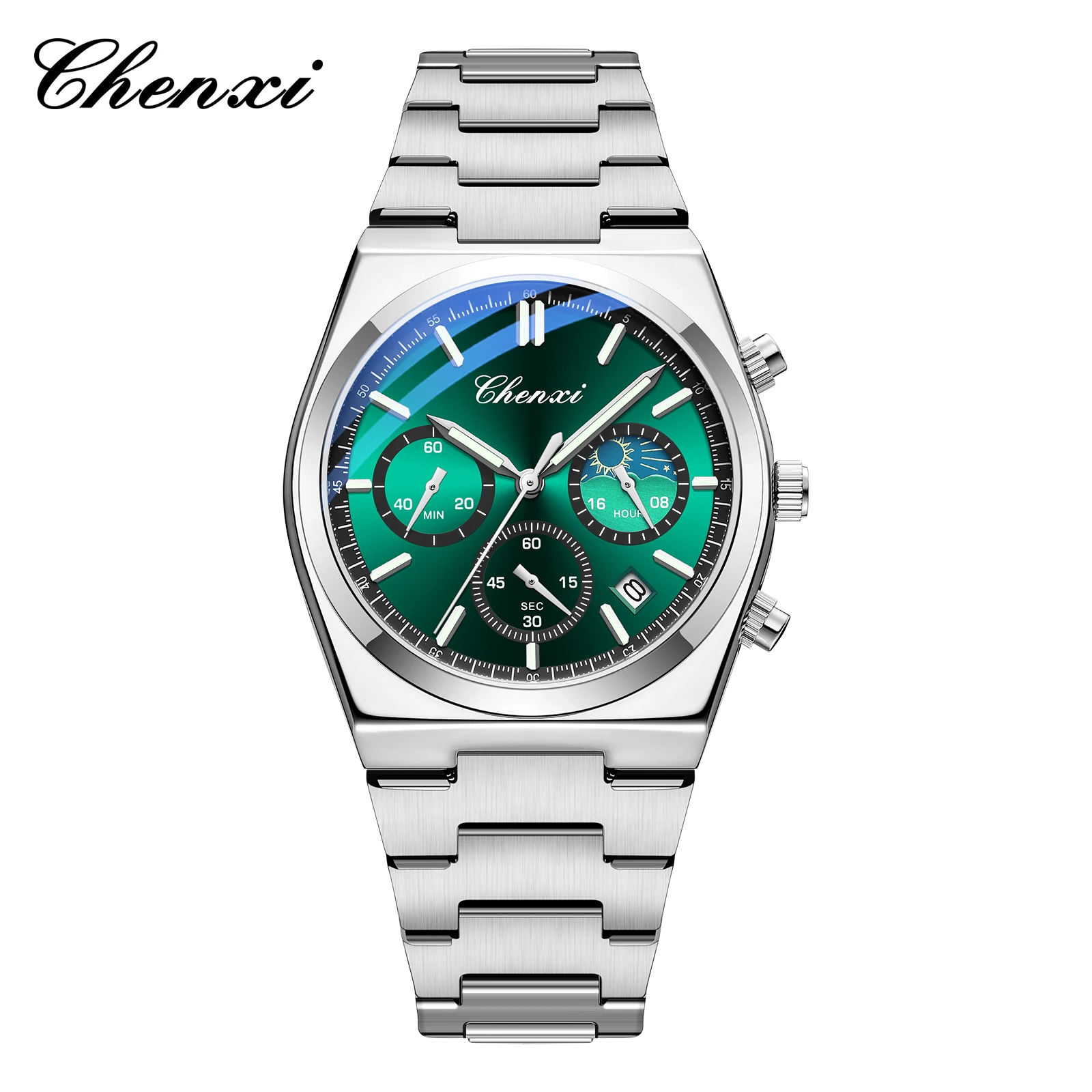 メンズ腕時計 CHENXI 2025 高品質スポーツクロノグラフ日付クォーツ